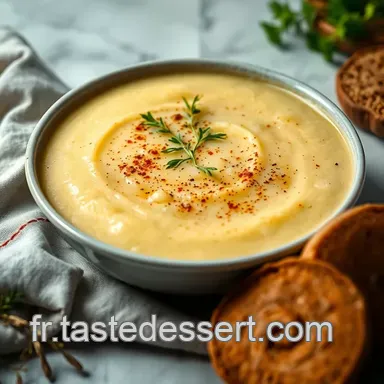 Soupe Patate Douce Cr&eacute;meuse et &Eacute;pic&eacute;e : Un Plat R&eacute;confortant Facile Fiche recette