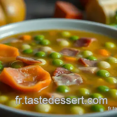 Soupe de Pois Cass&eacute;s au Jambon et L&eacute;gumes : Un Plat R&eacute;confortant