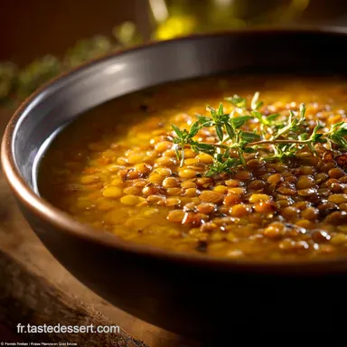 Soupe de Lentilles au Cumin La recette réconfortante et veloutée Fiche recette
