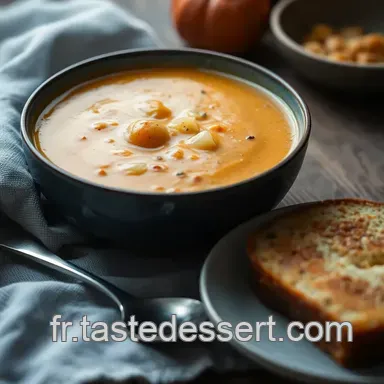 Soupe velout&eacute;e potimarron ch&acirc;taigne : douceur automnale facile Fiche recette