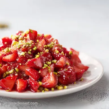 Tartare De Fraises Aux Pistaches Fiche recette