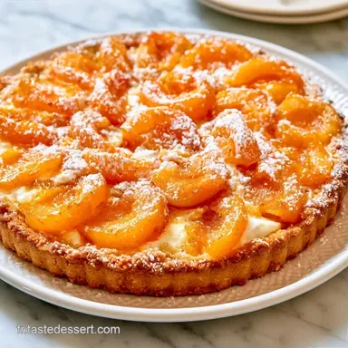 Tarte Abricot Amande pour 12 Portions Fiche recette