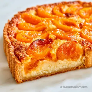 Tarte Aux Abricots &agrave; la Cr&egrave;me Amande Fiche recette