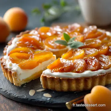 Tarte aux Abricots Classique Recette Inratable Cr&egrave;me dAmande Fiche recette