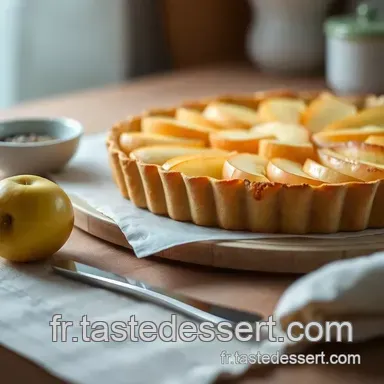 Dégustez cette recette gratuite de Tarte aux Pommes à la Normande Fiche recette