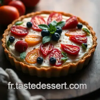 Tarte Colorée aux Fruits et Légumes de Saison : Un Délice Estival Fiche recette