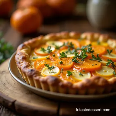 Id&eacute;es repas l&eacute;gumes doctobre Tarte Courge Butternut Parmesan Rustique Fiche recette