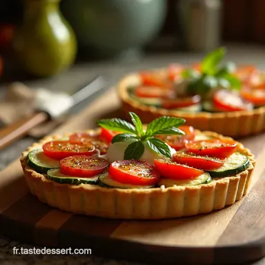 Id&eacute;es Repas Septembre Tarte Courgette Ch&egrave;vre Sarrasin Fiche recette