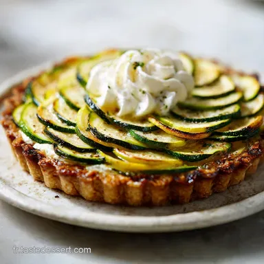 Tarte aux Courgettes pour 6 Portions Cuite 35 Min Fiche recette
