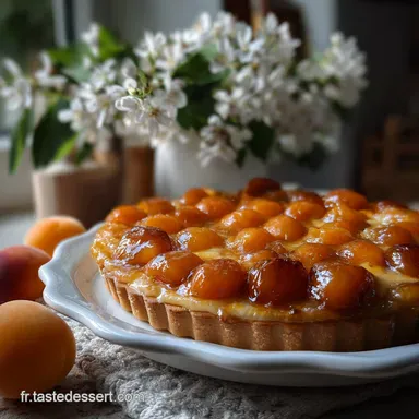 Tarte Fine aux Abricots Lgre Dore : Croustillante et L&eacute;g&egrave;re Fiche recette