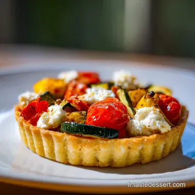 Tarte L&eacute;gumes Ch&egrave;vre: Fond Croustillant Fiche recette