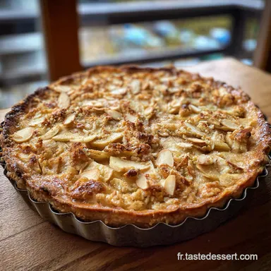 La Tarte Normande Facile Pommes Amandes et Crème Frangipane Inratable Fiche recette