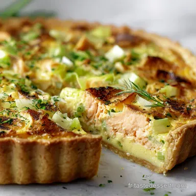 Tarte Poireaux Saumon: Croustillante en 45 Min Fiche recette