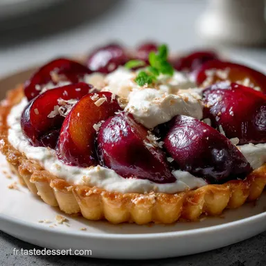 Tarte Aux Prunes Cr&egrave;me Damande Le : Croustillante et Inratable Fiche recette