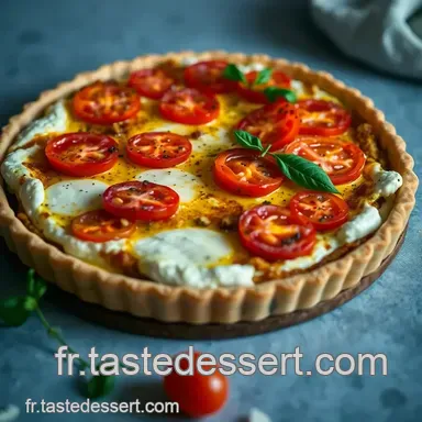 Tarte Soleil Tomate Ricotta: Magnifique Soir d'&Eacute;t&eacute;! Fiche recette