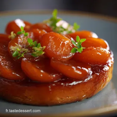 Tarte Tatin aux Abricots Le Secret du Caramel Ambr&eacute; Parfait Fiche recette