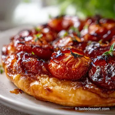 Tarte tatin de tomates au vinaigre balsamique la recette sal&eacute;e de l&eacute;t&eacute; Fiche recette