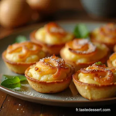 Tartelettes aux Pommes Maison Sabl&eacute;e Croustillante Caramel Beurre Sal&eacute; Fiche recette