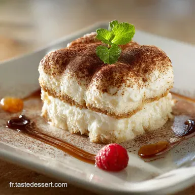 Tiramisu CocoAmande Style Raffaello Le dessert chic sans caf&eacute; Fiche recette