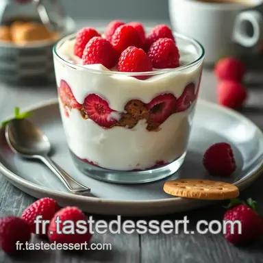 Tiramisu Fra&icirc;cheur Skyr & Framboises: Mon Secret Healthy! Fiche recette