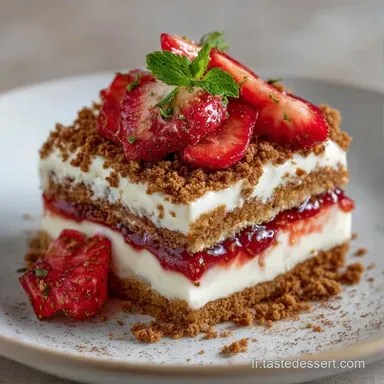 Tiramisu Fraise Speculoos en 20 Minutes Fiche recette
