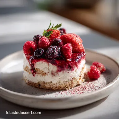 Tiramisu Fruits Rouges avec Mascarpone pour 8 Personnes Fiche recette