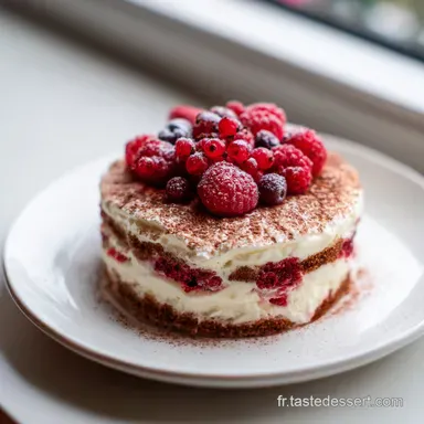 Tiramisu Fruits Rouges avec Mascarpone pour 8 Personnes