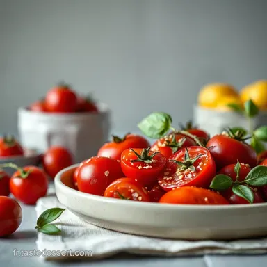 Tomates Cerises Rôties Balsamique: Goût de Provence! Fiche recette