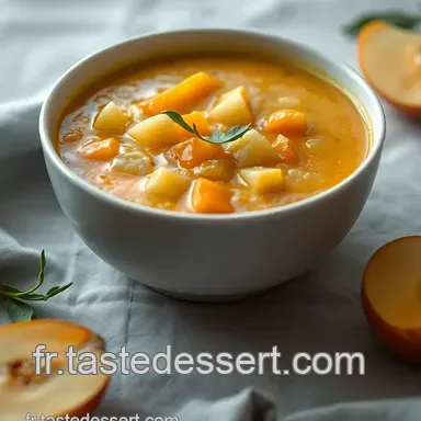 Velout&eacute; de Courge et Pomme Granny Smith : Fruits et L&eacute;gumes de Saison F&eacute;vrier Fiche recette