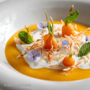 Velout&eacute; de carottes gingembre et lait de coco Lalliance parfaite Fiche recette