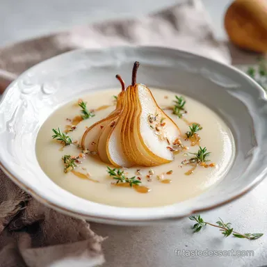 Recette de janvier: Velout&eacute; Panis Poire Fiche recette