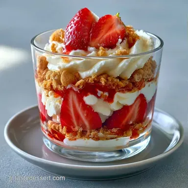 Verrine Fraise Croustillante au Skyr Fiche recette
