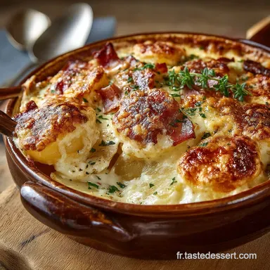 Tartiflette Savoyarde Traditionnelle Reblochon cr&eacute;meux et astuces de Chef