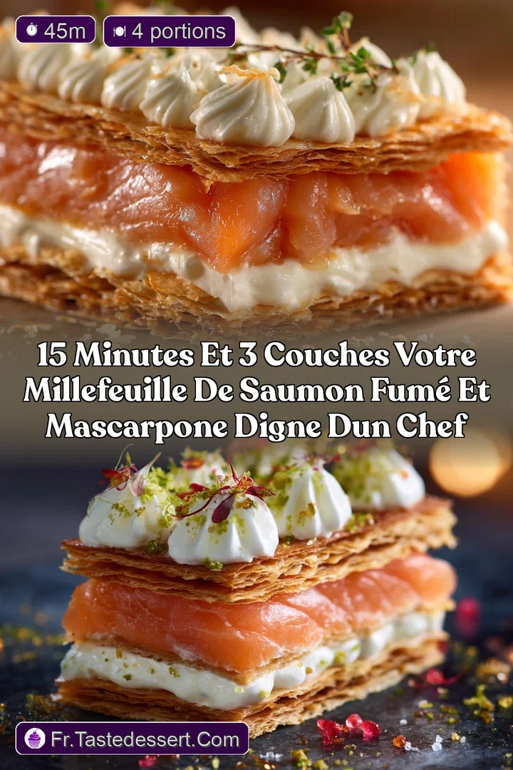 15 Minutes et 3 Couches Votre Millefeuille de Saumon Fum&eacute; et Mascarpone Digne dun Chef