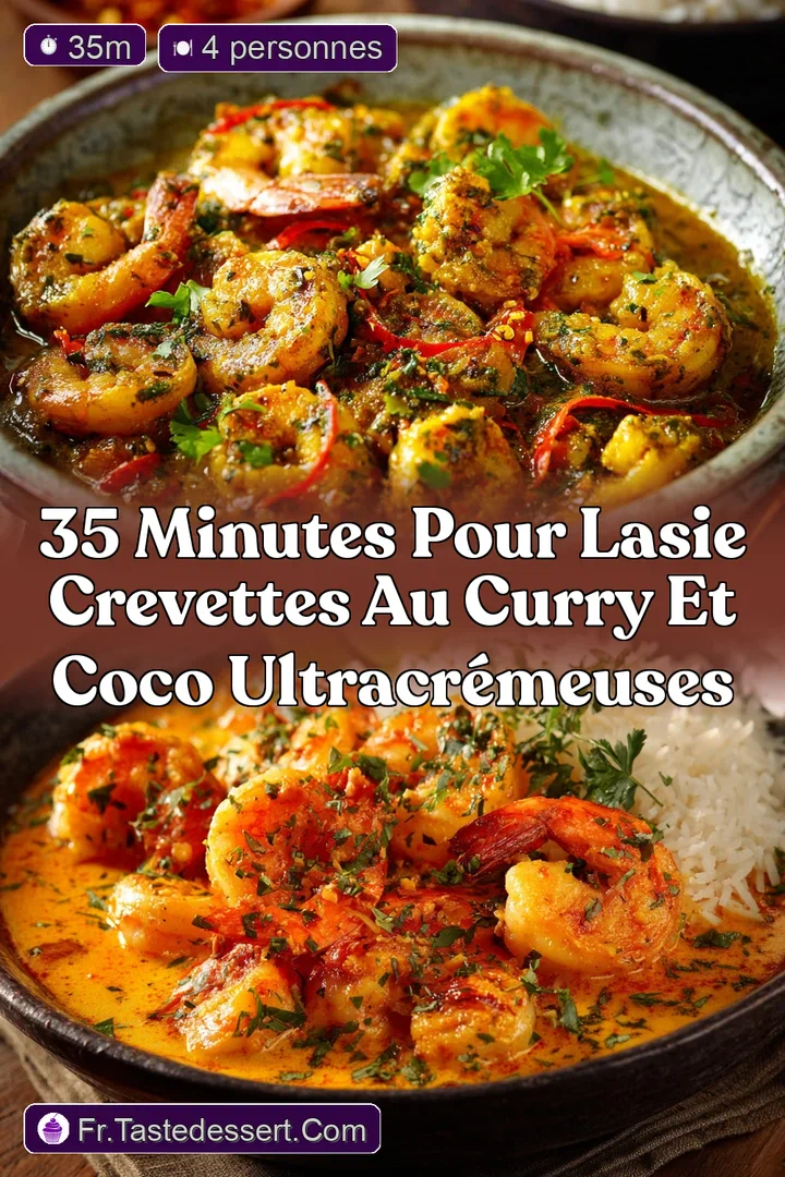 35 Minutes pour lAsie Crevettes au curry et coco ultracr&eacute;meuses