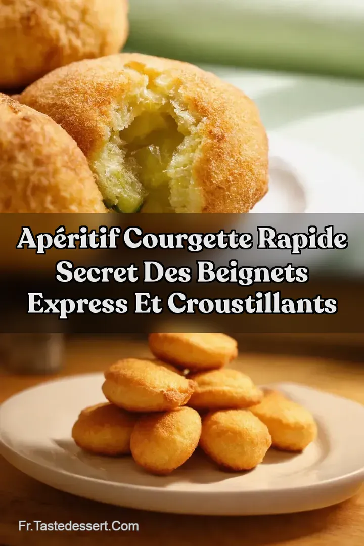 Ap&eacute;ritif Courgette Rapide Secret des Beignets Express et Croustillants