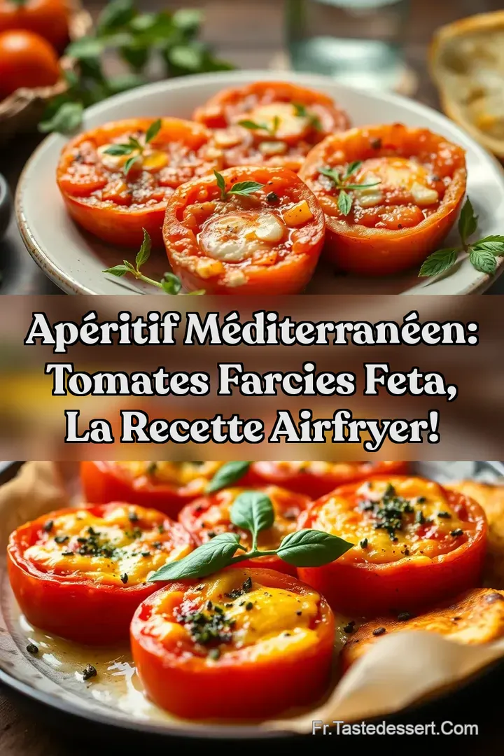 Ap&eacute;ritif M&eacute;diterran&eacute;en: Tomates Farcies Feta LA Recette Airfryer!