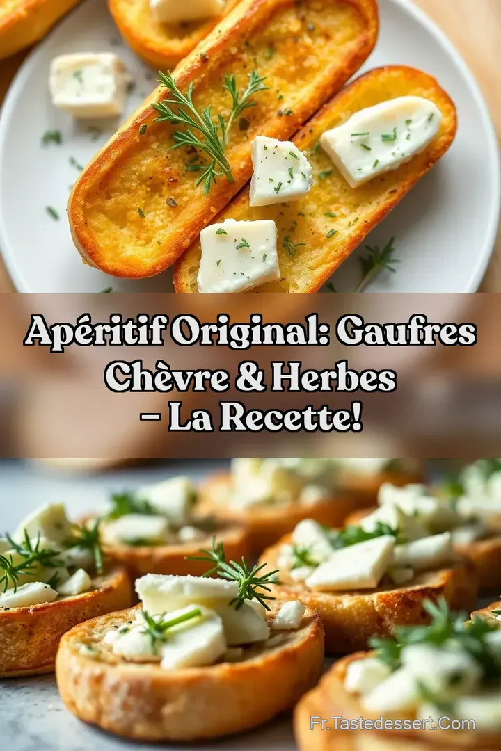Ap&eacute;ritif Original: Gaufres Ch&egrave;vre & Herbes &ndash; La Recette!