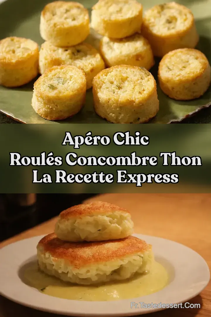 Ap&eacute;ro Chic Roul&eacute;s Concombre Thon La Recette Express