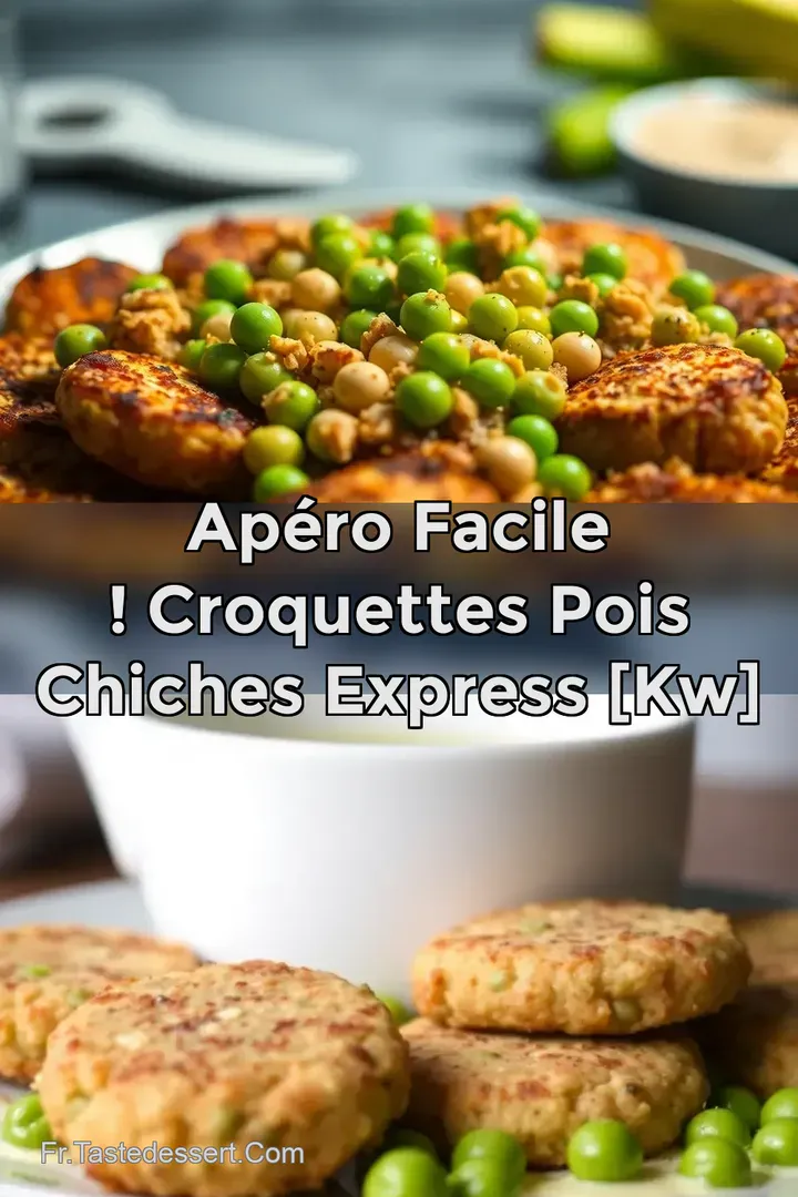 Ap&eacute;ro Facile ! Croquettes Pois Chiches Express [kw]