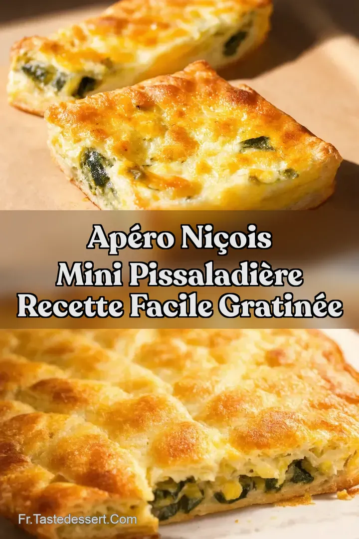 Ap&eacute;ro Ni&ccedil;ois Mini Pissaladi&egrave;re Recette Facile Gratin&eacute;e