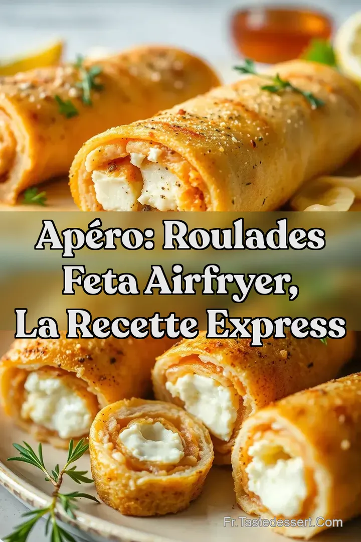 Ap&eacute;ro: Roulades feta airfryer la recette express