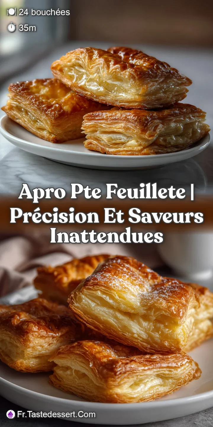 Close-up of the perfectly baked pastry, highlighting the airy, delicate layers. The rich golden color suggests a crisp, bu...