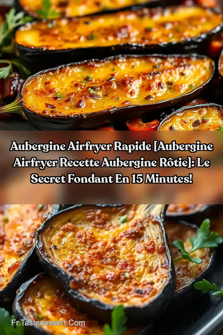 Aubergine Airfryer Rapide [Aubergine airfryer recette Aubergine r&ocirc;tie]: Le Secret Fondant en 15 Minutes!