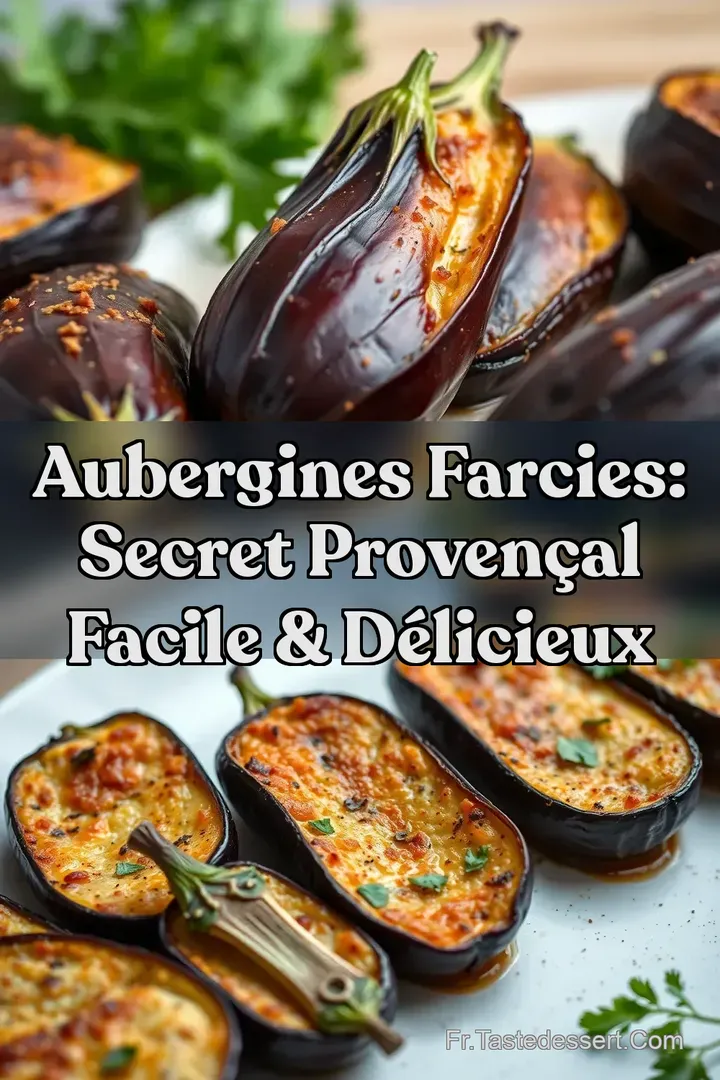 Aubergines Farcies: Secret Proven&ccedil;al Facile & D&eacute;licieux