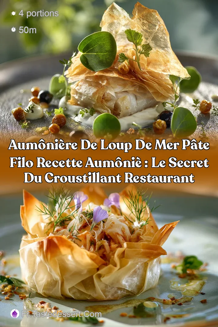 Aum&ocirc;ni&egrave;re de loup de mer p&acirc;te filo Recette aum&ocirc;ni&egrave; : Le secret du croustillant restaurant