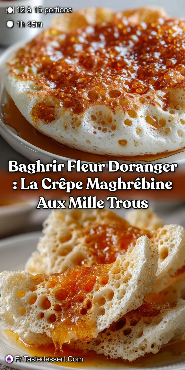 Baghrir Fleur dOranger : La Cr&ecirc;pe Maghr&eacute;bine aux Mille Trous