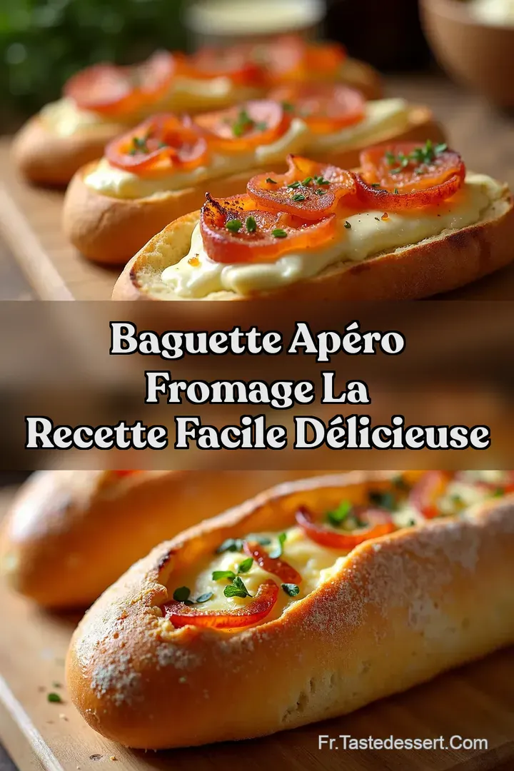 Baguette Ap&eacute;ro Fromage La Recette Facile D&eacute;licieuse