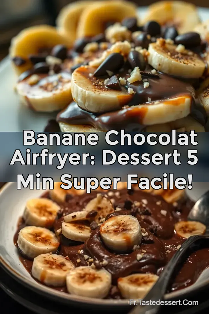🍫 Banane Chocolat Airfryer: Dessert 5 Min Super Facile!