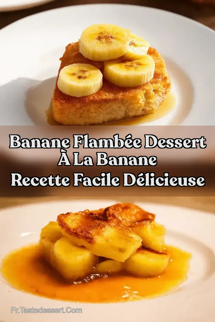 Banane Flamb&eacute;e Dessert &agrave; la Banane Recette Facile D&eacute;licieuse